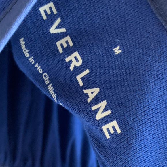 Everlane The Weekend Tiered Midi Dress in Blue - Picture 2 of 5
